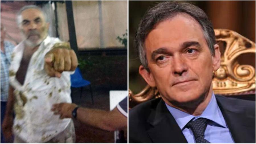 Cialdini dopo il lancio del letame e Enrico Rossi all’epoca dei fatti presidente della Regione Toscana