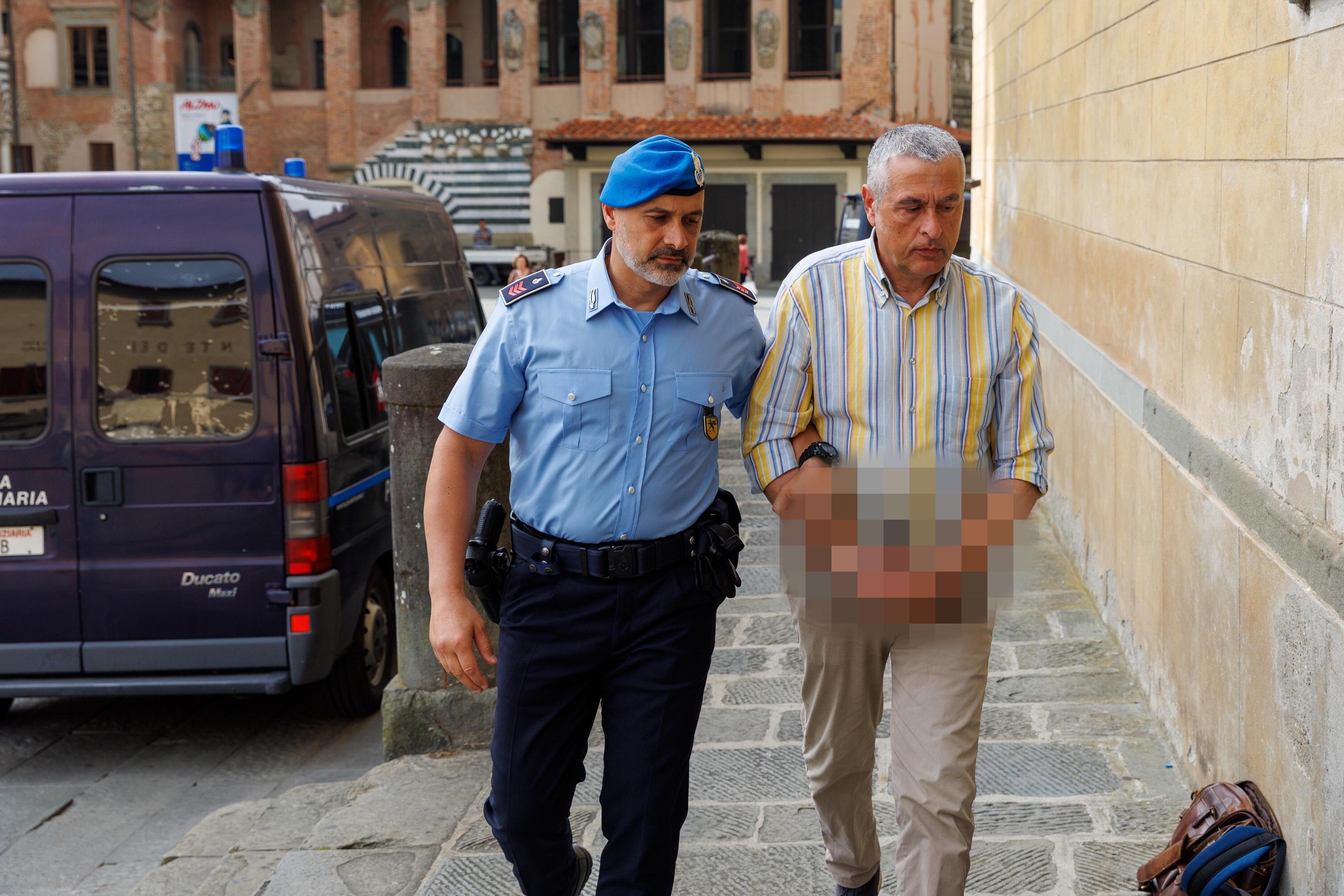 Patrizio Ruscio all’arrivo in tribunale martedì scorso