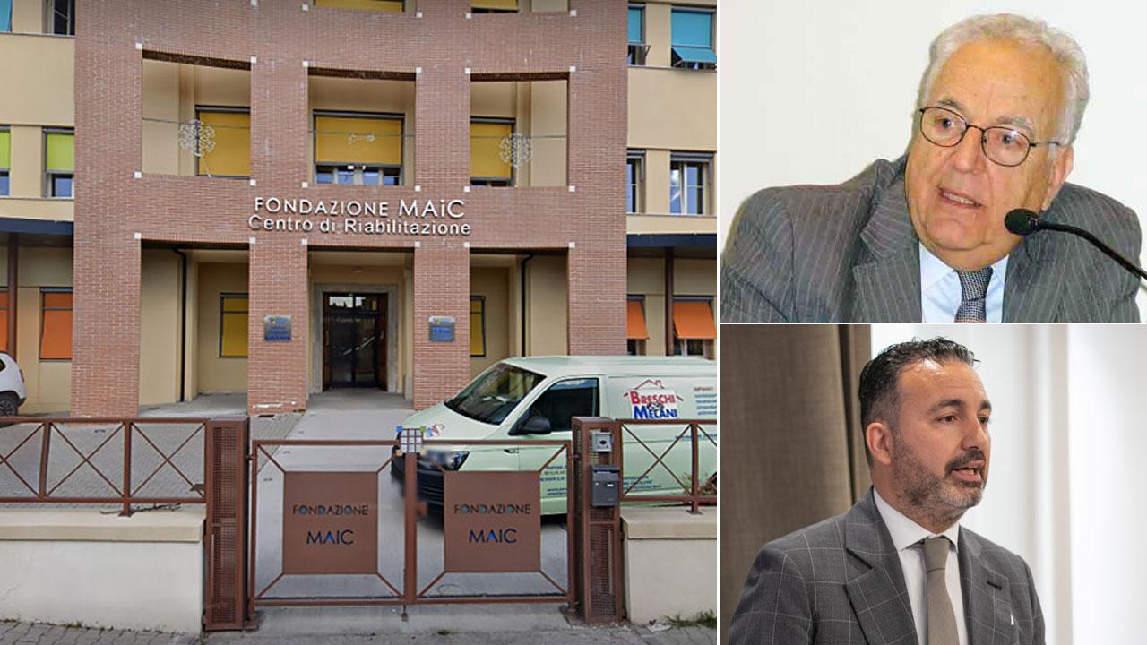 La sede di via San Biagio della Maic, e in alto a destra Luigi Bardelli e, sotto, Alessandro Capecchi
