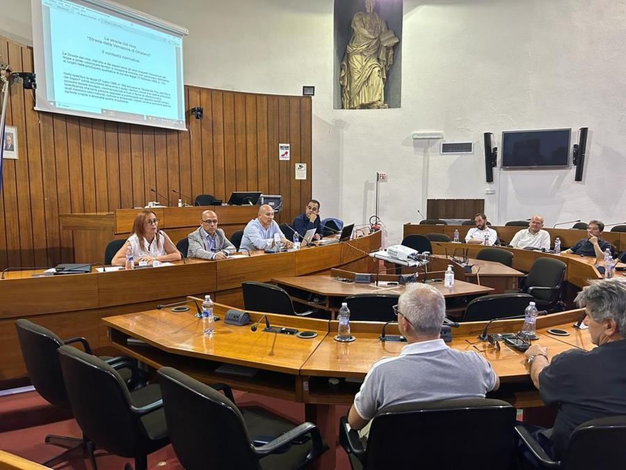 
	Un momento dell'incontro sulle strade della Vernaccia

