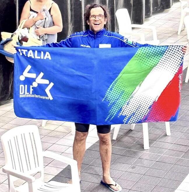 L’impresa del livornese Gabriele Marrucci: vince la gara per trapiantati e ora sogna i mondiali in acque libere