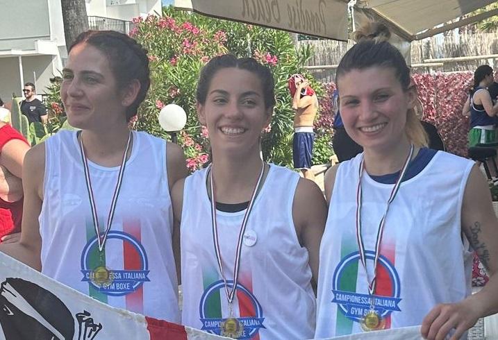 Gym boxe, tre sassaresi campionesse nazionali del contatto controllato 