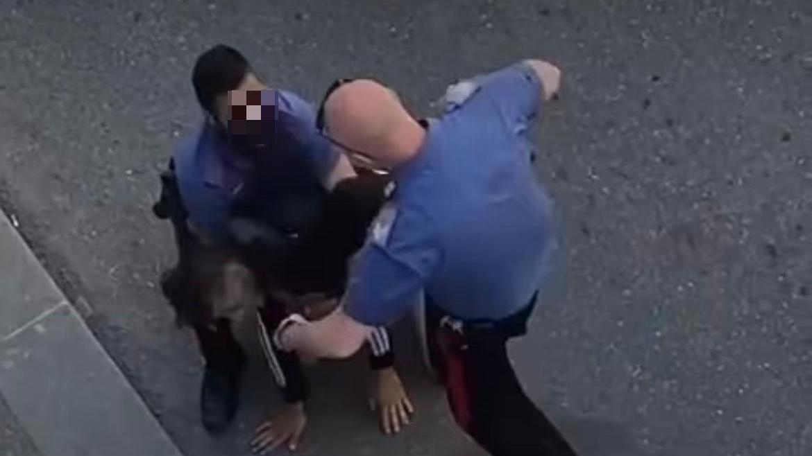 Un fermo immagine del video del fermo