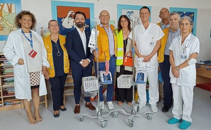 Empoli, doppia donazione per Pediatria grazie ai Lions e all’Asd Vitolini