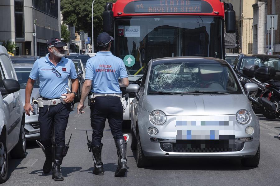 
	L'incidente (Foto Agenzia Bf)

