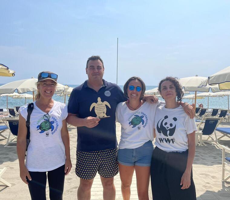 Marina di Massa, piccole tartarughe crescono: in ottanta hanno raggiunto il mare. I bagni premiati