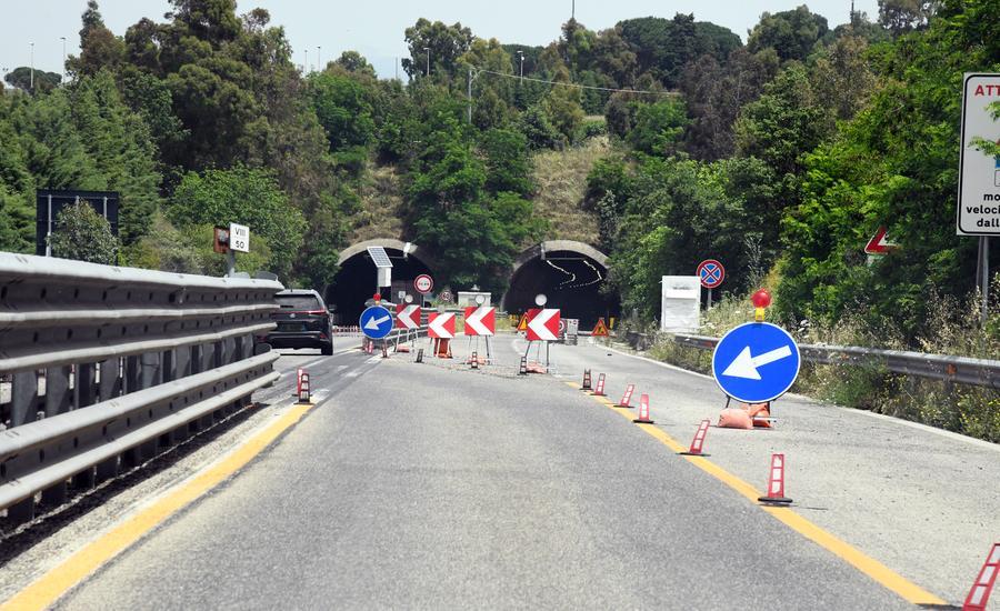 
	Il cantiere a ridosso dell'ingresso di Nuoro provenendo da Siniscola

