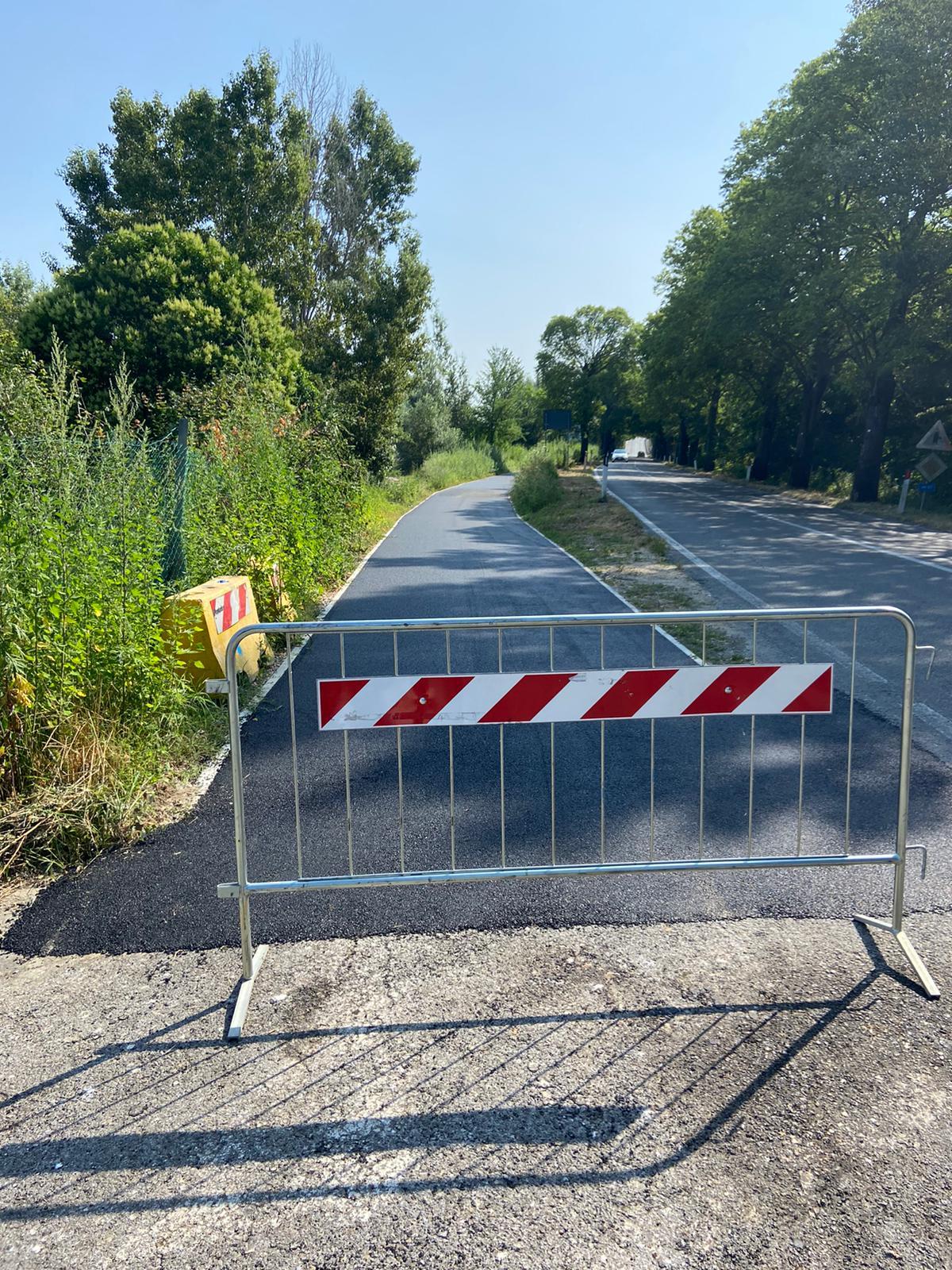 La pista ciclabile a La Rotta praticamente terminata
