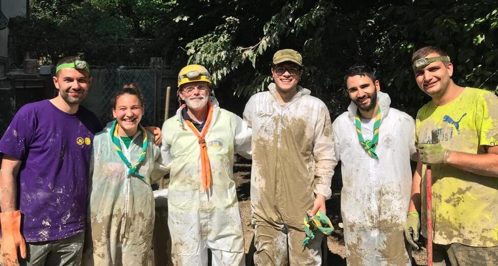 Fazzolettone al collo, i 580 scout modenesi in aiuto della Romagna