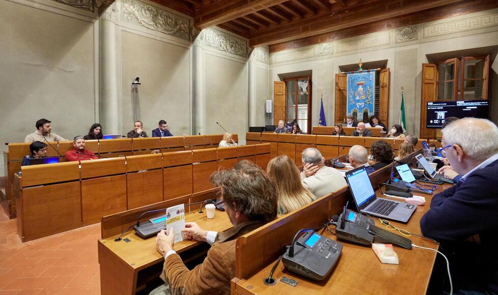 Una riunione di Consiglio comunale in una foto d’archivio