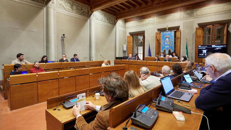 Una riunione di Consiglio comunale in una foto d’archivio