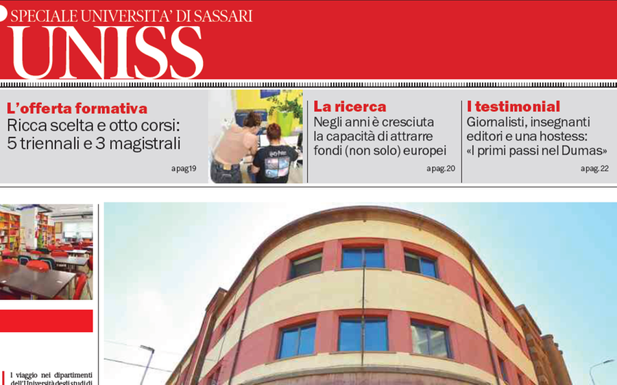 Uniss Speciale Università di Sassari – Dipartimento di Scienze Umanistiche e sociali
