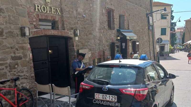 Castiglione, furto in gioielleria Mirolli: un’auto usata come ariete