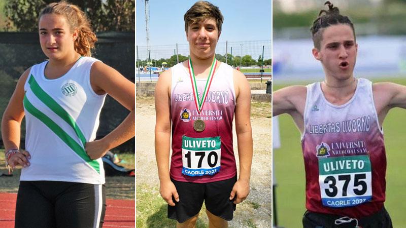 Liguori, Ceccanti e Moretti tre sul podio agli assoluti Cadetti