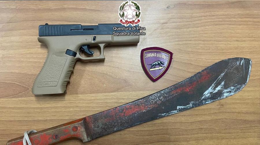 Minaccia la madre col machete, denunciato 25enne di Pisa