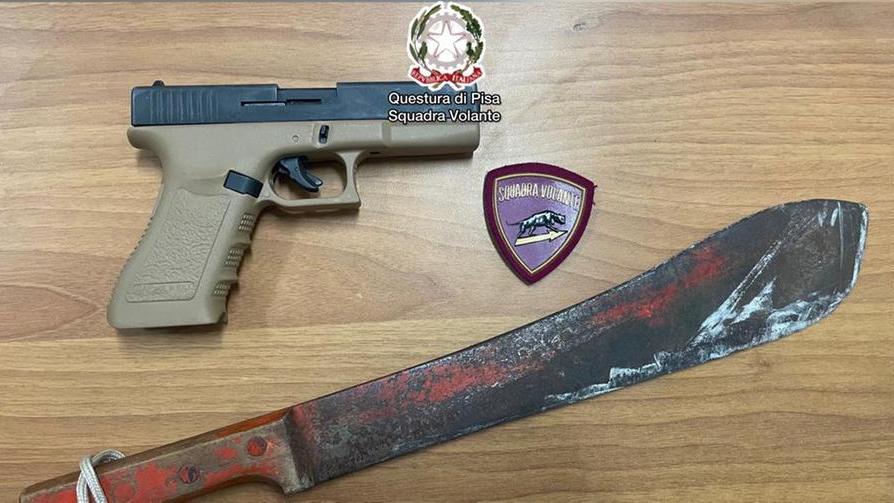 Minaccia la madre col machete, denunciato 25enne di Pisa