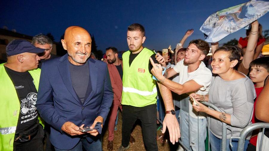 Luciano Spalletti alla festa di Certaldo (foto Autovino)