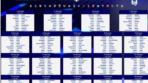 Serie A, il calendario completo del campionato 2023-2024. Si parte il 19-20 agosto