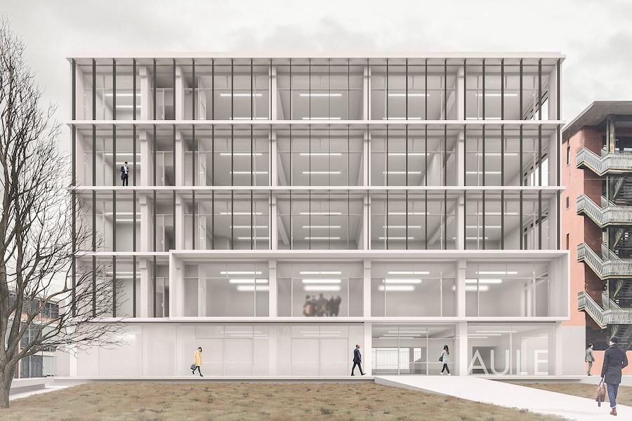 Un’immagine di come si presenterà l’edificio una volta ultimato