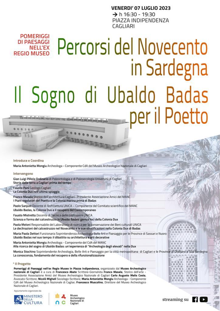 Il sogno di Ubaldo Badas al Poetto, la Colonia Dux: dibattito a Cagliari nell’ex Regio Museo