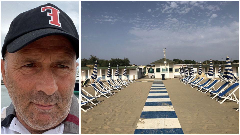 Lo stabilimento balneare Meloria, storico bagno di Tirrenia guidato da Fabrizio Fontani (sotto) presidente del sindacato Sib-Confcommercio Pisa