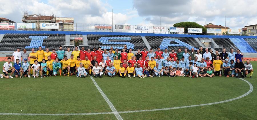 Applausi per  Alessandro “Spillo” Altobelli al Triangolare dell’Amicizia