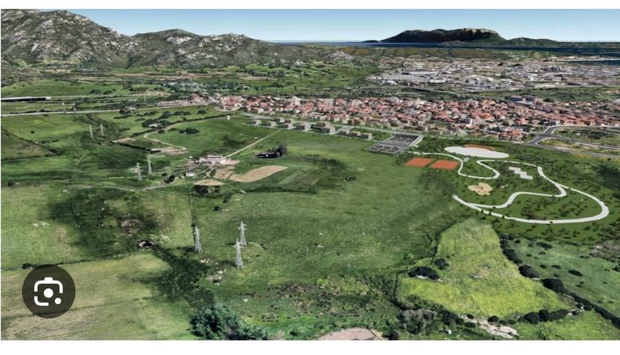 
	La panoramica dell'area di Sa Minda Noa che diventer&agrave; parco urbano con palazzetto dello sport

