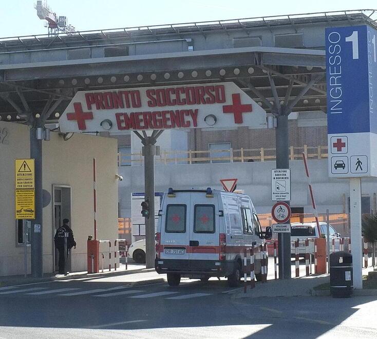 L’ingresso del pronto soccorso di Cisanello