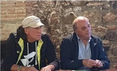 Il ds del Suvereto Pierluigi Cortigiani e, a destra, il presidenteRoberto Daiqui