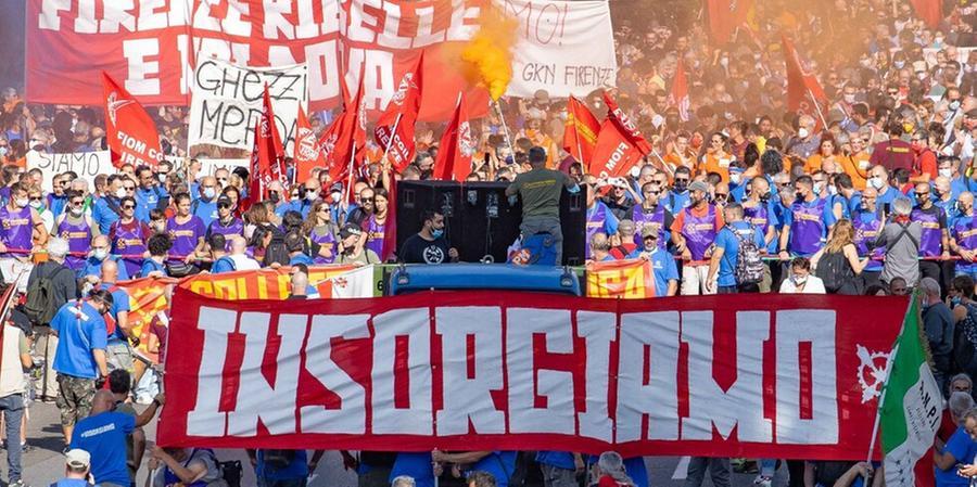 
	La grande manifestazione di piazza organizzata dai lavoratori dopo i licenziamenti

