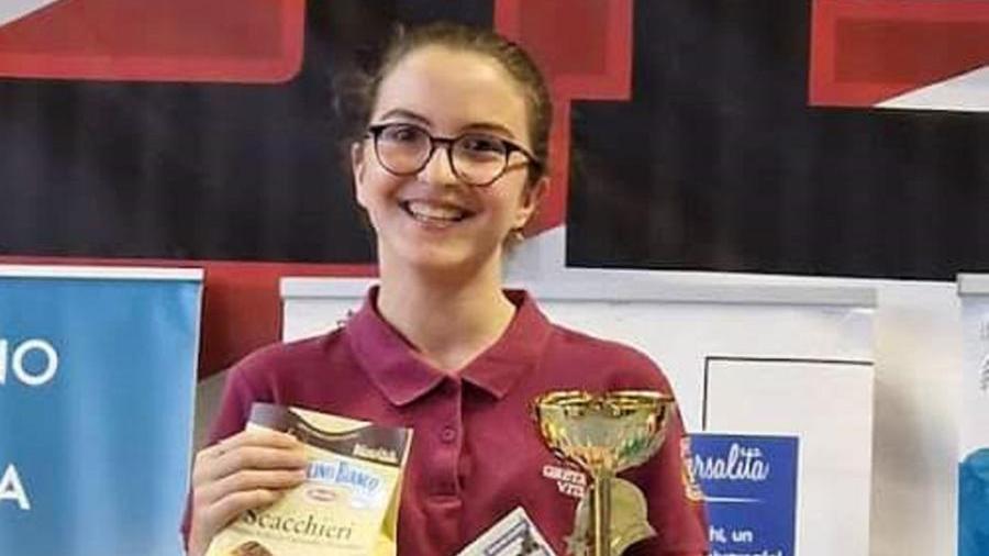 La campionessa Greta Viti, 13 anni