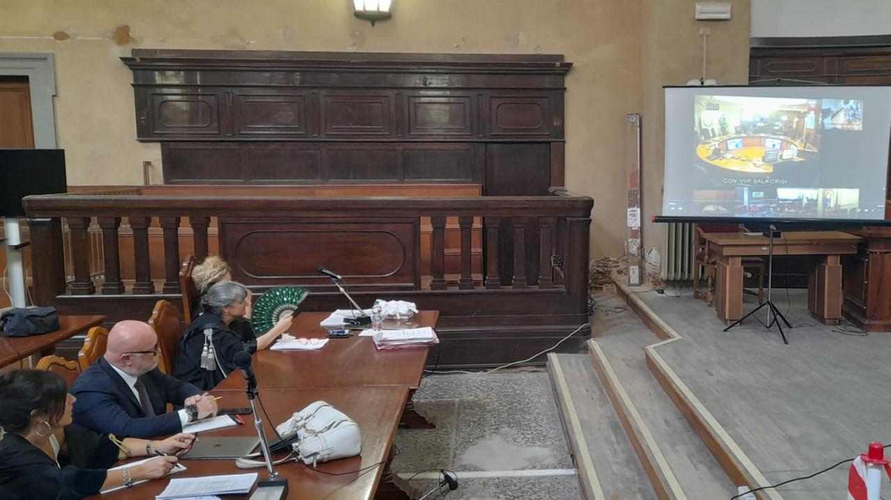 La proiezione di un video in aula