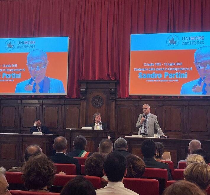 Modena Unimore rende omaggio a Pertini 