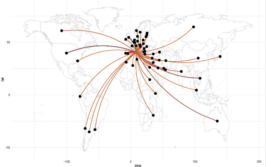 Raccontati da una mappa: ecco il respiro internazionale delle attività didattiche e di ricerca del DSBM