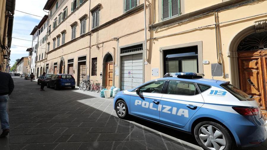 Un'auto della polizia in una foto d'archivio