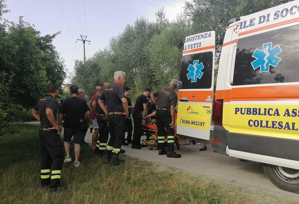 Fauglia, anziano cade e si ferisce in campagna. Il paese si mobilita: salvato dopo 16 ore