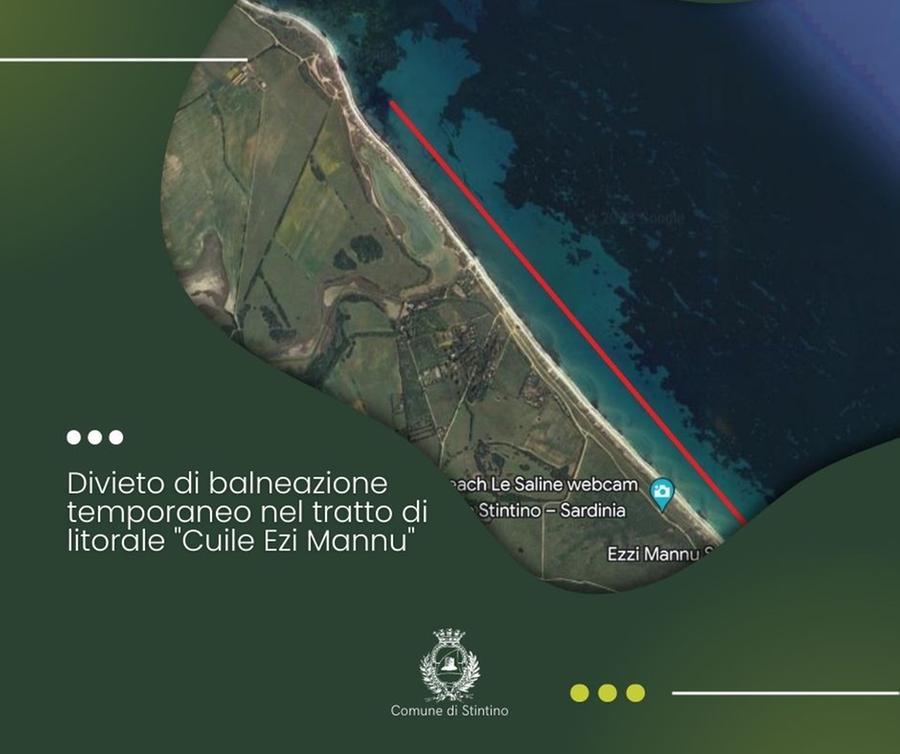 Stintino, divieto temporaneo di balneazione a Ezi Mannu