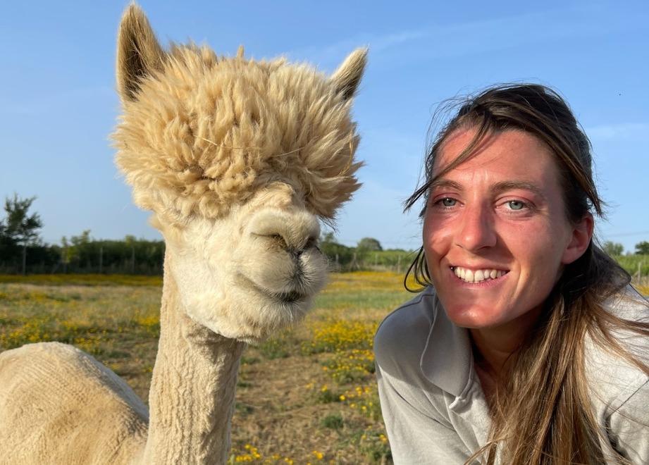 L’imprenditrice Cecilia Scheggi, fondatrice di Albus Alpacas