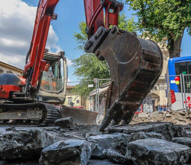 Un cantiere stradale