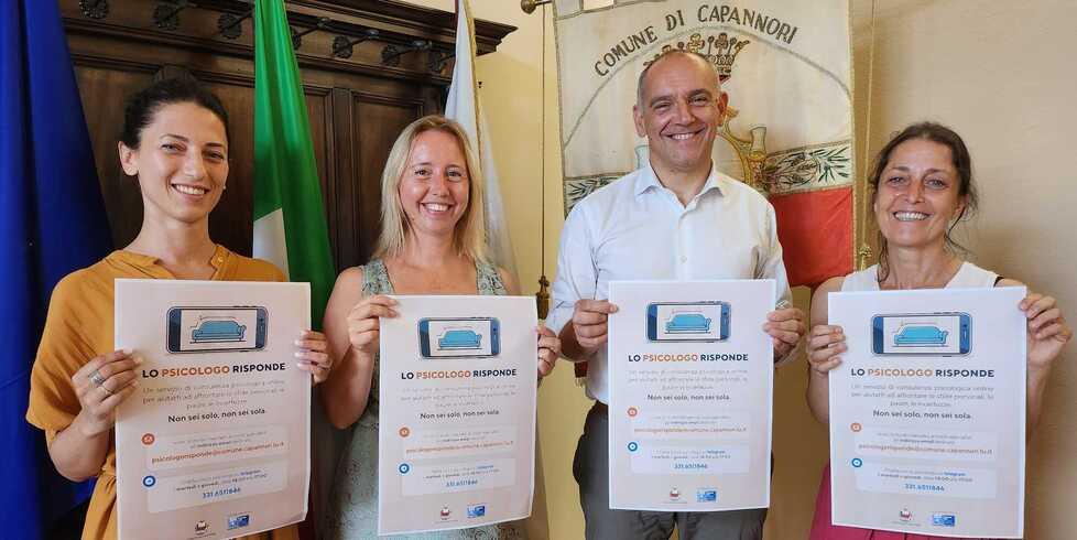Da sinistra Irene Patassini, Elisa Pierallini, Luca Menesini e Mariagiulia Mannocci