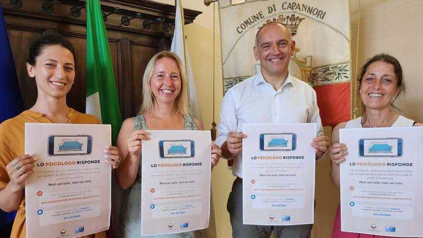 Da sinistra Irene Patassini, Elisa Pierallini, Luca Menesini e Mariagiulia Mannocci