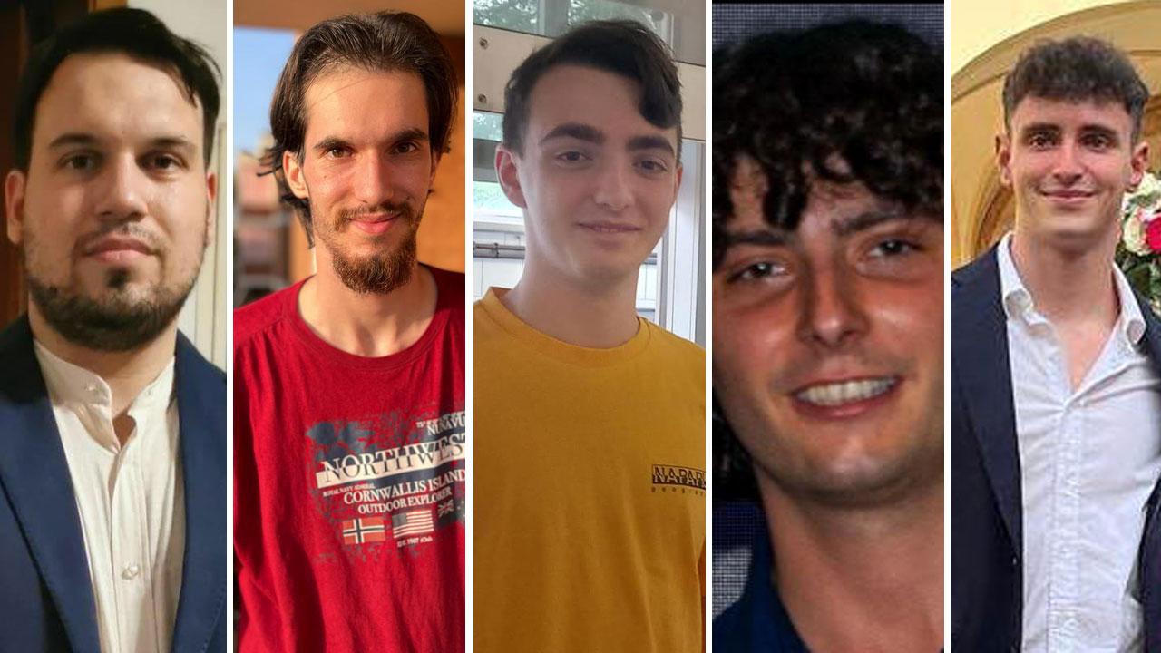 Samuele Biagioni, Giorgio Avallone, Gianni Dell'Amico, Marco Bertieri, Luca Romanelli