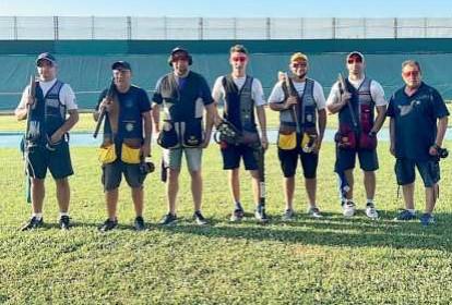 
	Il gruppo del Tav La Torre impegnato al campo di tiro al piattello a Lavoria

