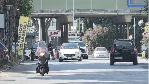 Un tratto di via dell’Aeroporto (Muzzi)