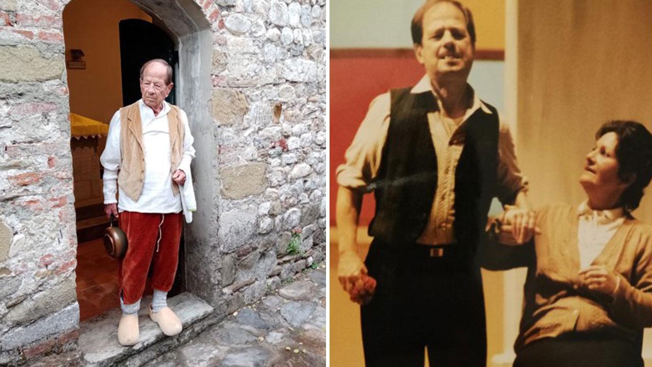 Andrea Pieroni in una foto recente e in una d’epoca
