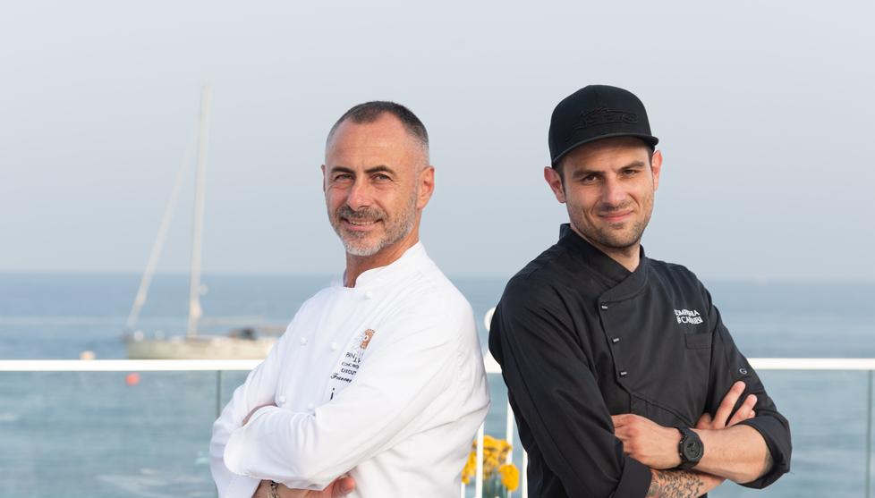 Lo chef Francesco Apreda e il mixologist bartender Filippo Sisti