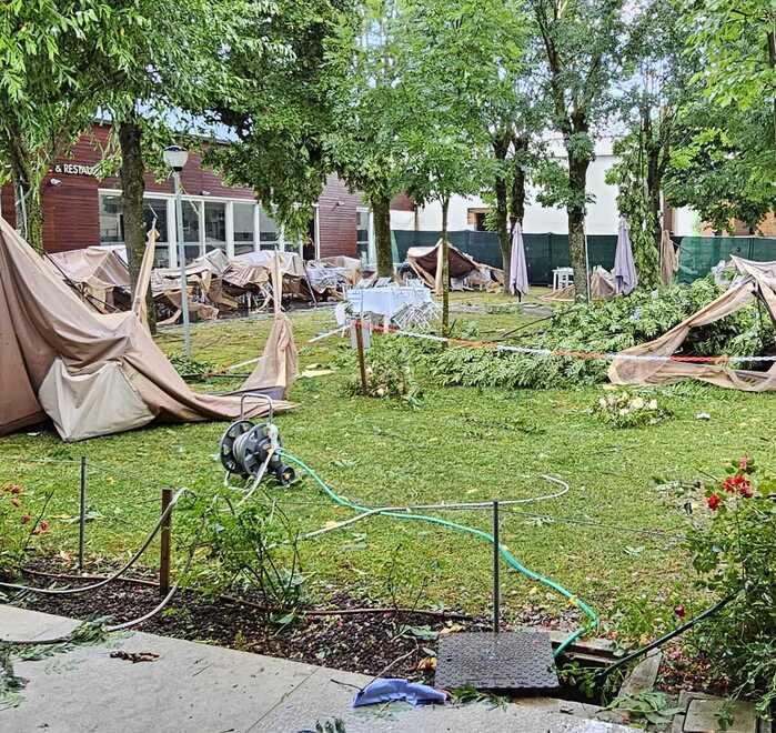 Pavullo. Il tornado ha devastato anche il Paolucci 