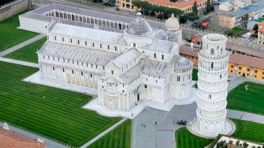 Una veduta di piazza dei Miracoli