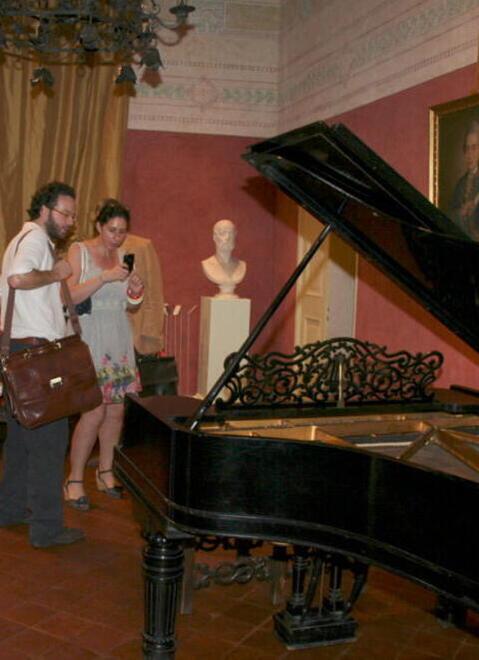 L’interno della casa natale di Puccini