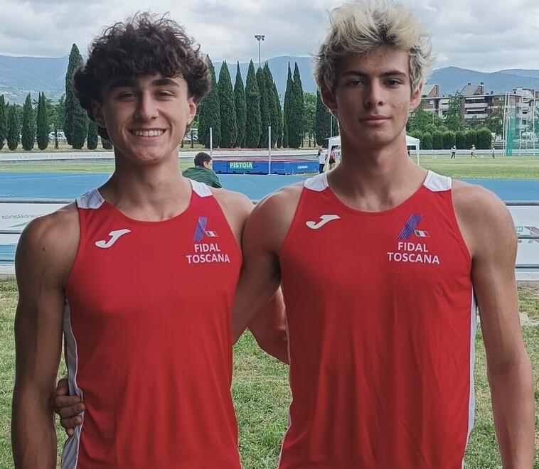 Nicola Serra e Marco Beccari con la casacca della Toscana a Pistoia